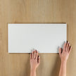 White Matte Pressed Edge