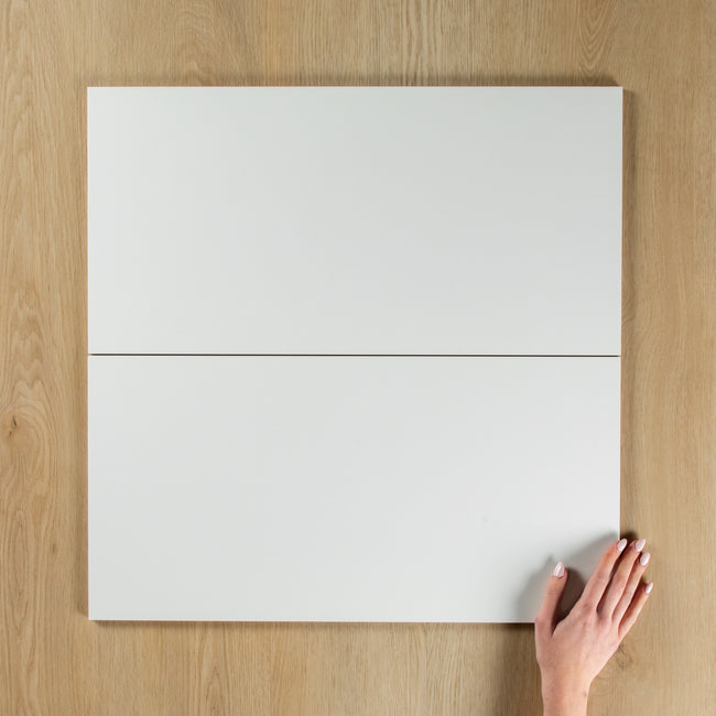 White Matte Pressed Edge
