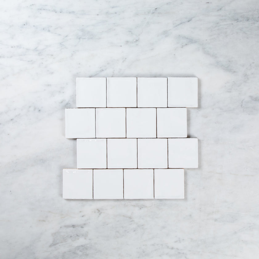 Noosa White Gloss Wave 100 x 100