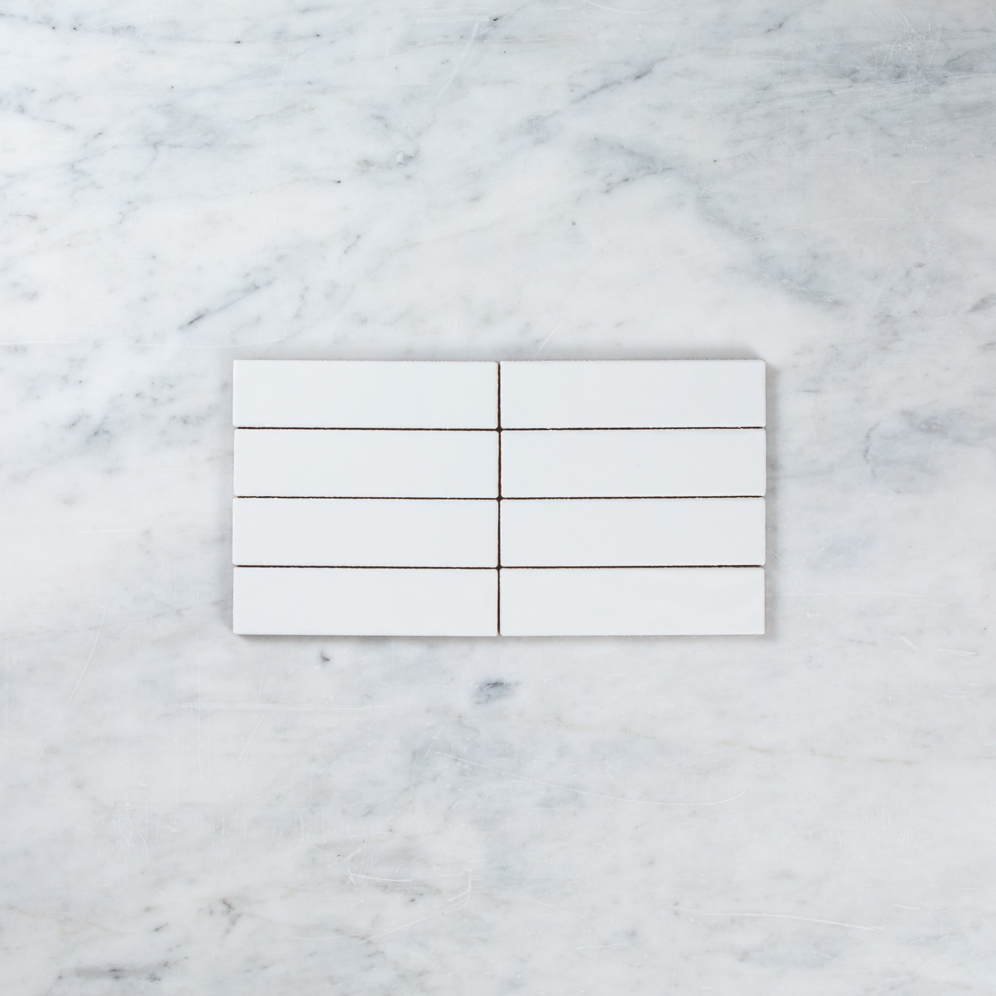 Noosa White gloss Wave Subway