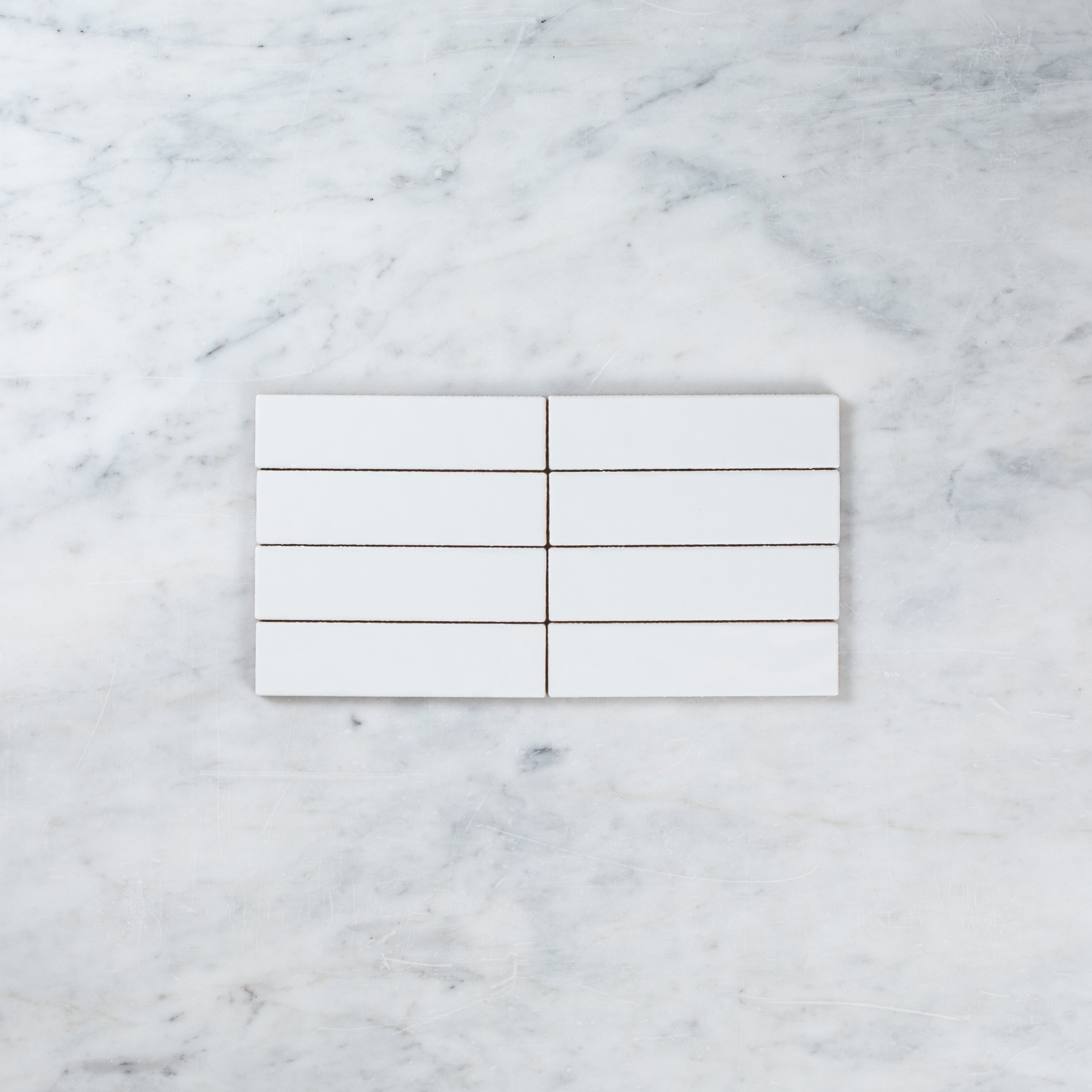 Noosa White gloss Wave Subway
