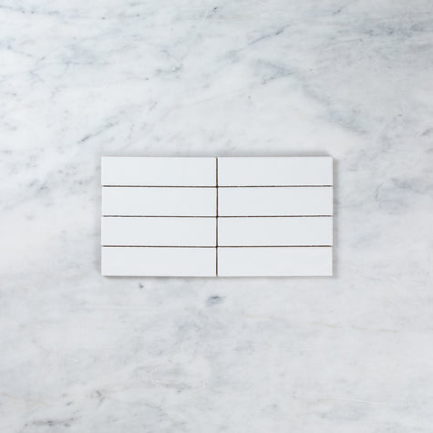 Noosa White gloss Wave Subway