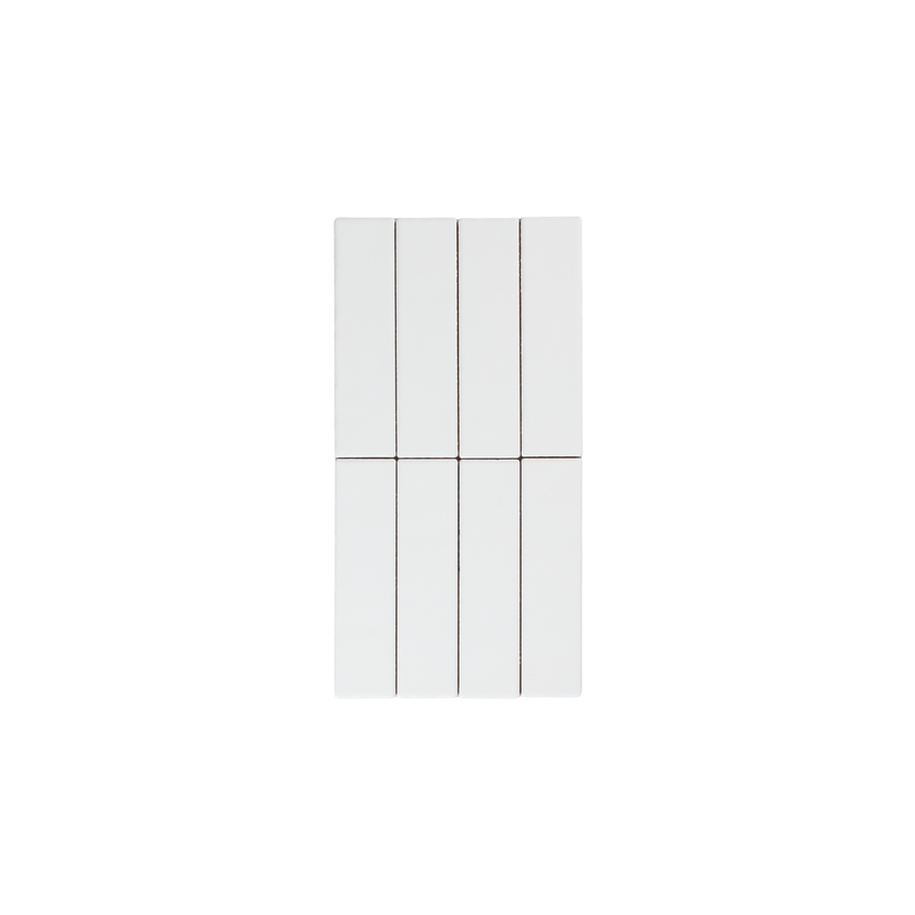 Noosa White Matte Wave Subway