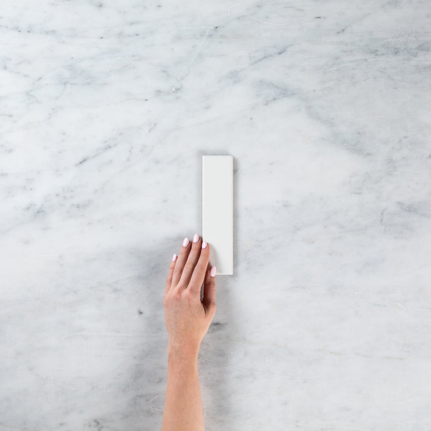 Noosa White Matte Wave Subway