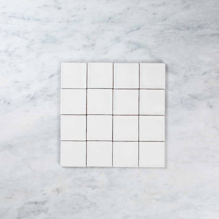 Noosa White Matte Wave 100 x 100