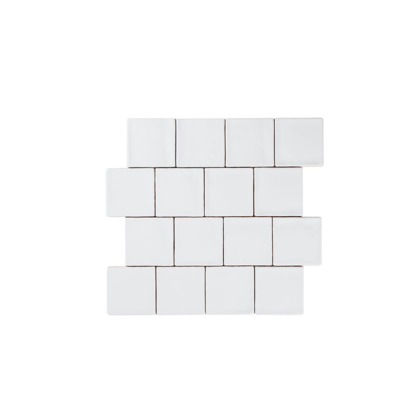 Noosa White Matte Wave 100 x 100