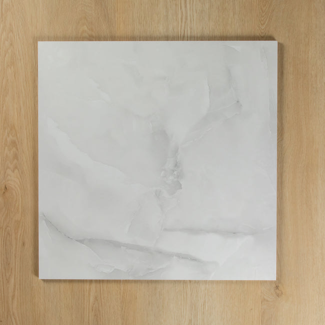 Petah Onyx Light Grey Polished