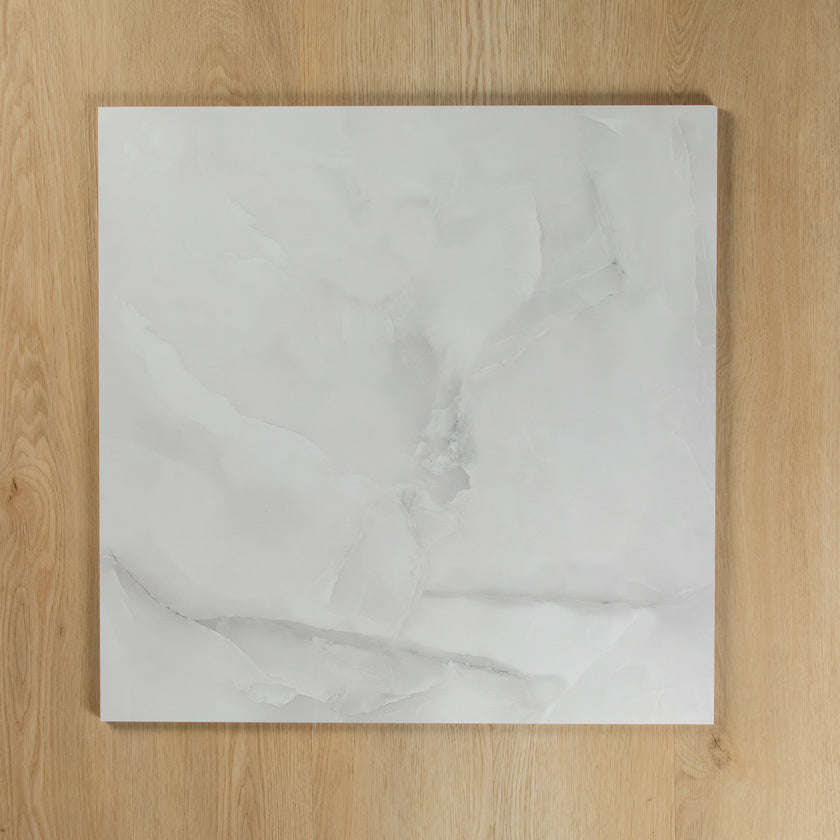 Petah Onyx Light Grey Polished