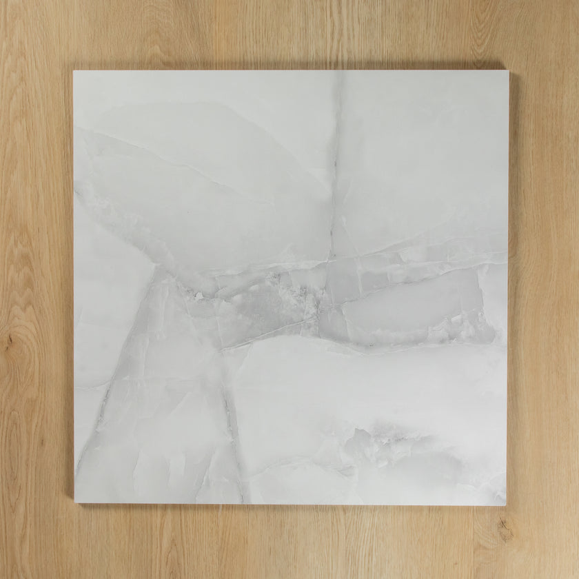 Petah Onyx Light Grey Polished