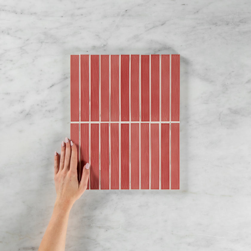 Porcelain Pink Glossy Mosaic