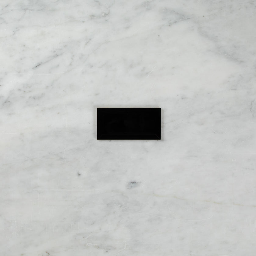 Black Gloss Subway Bevelled