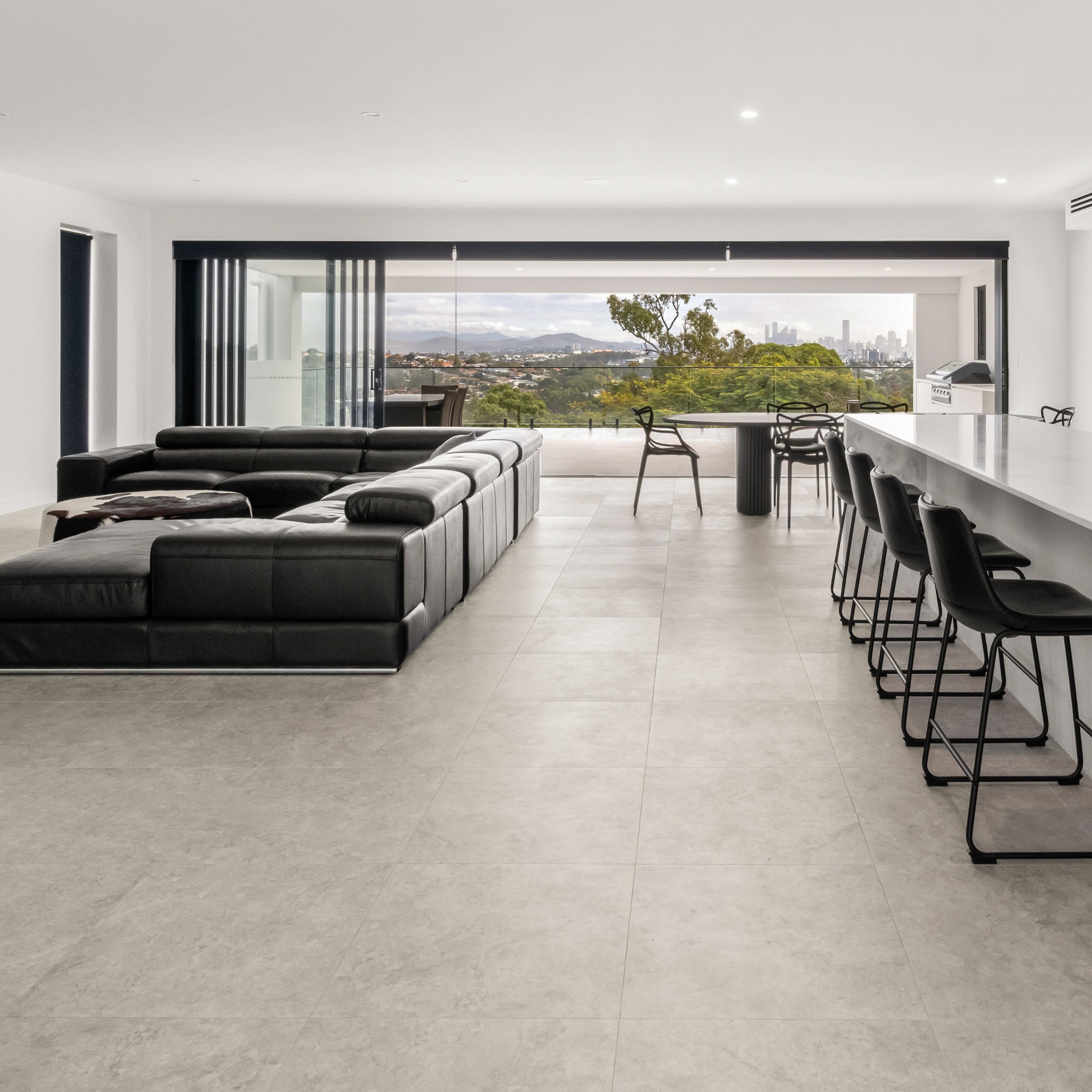 Travertine Stone Silver Matte