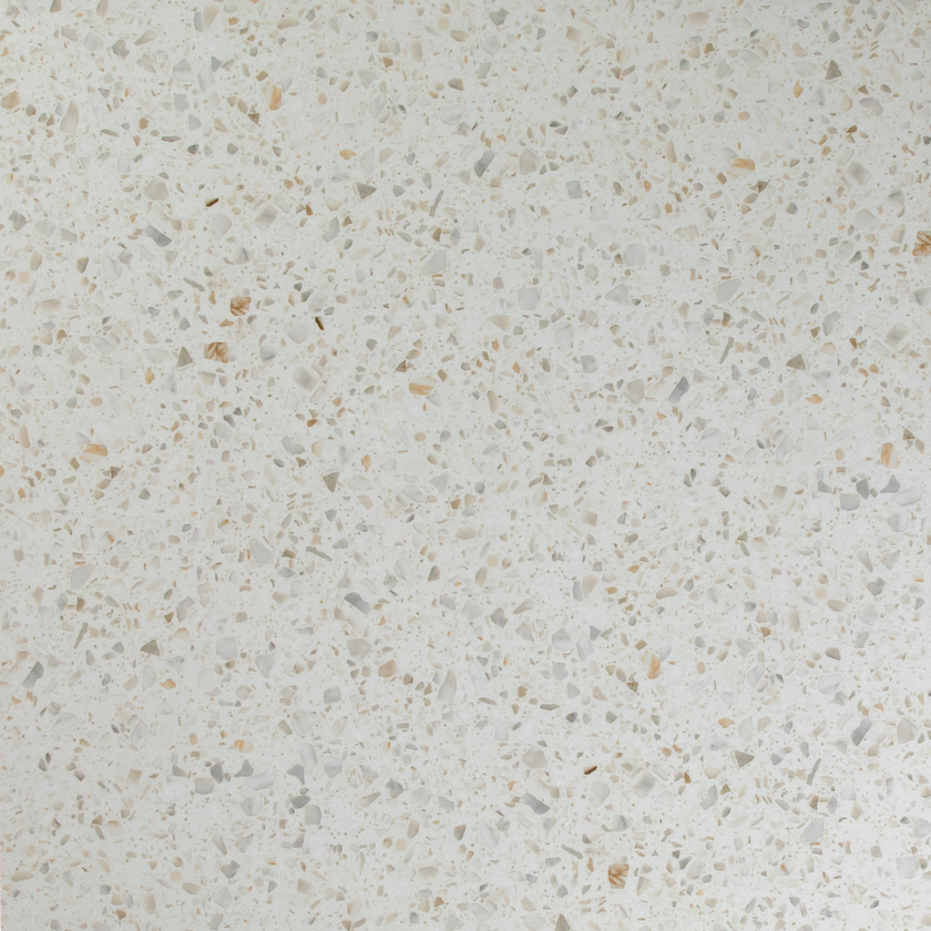 Terrazzo Carving Warm White Matte