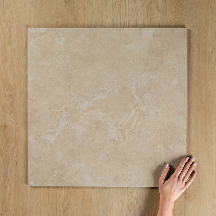 Travertine Cross Cut Beige In Out