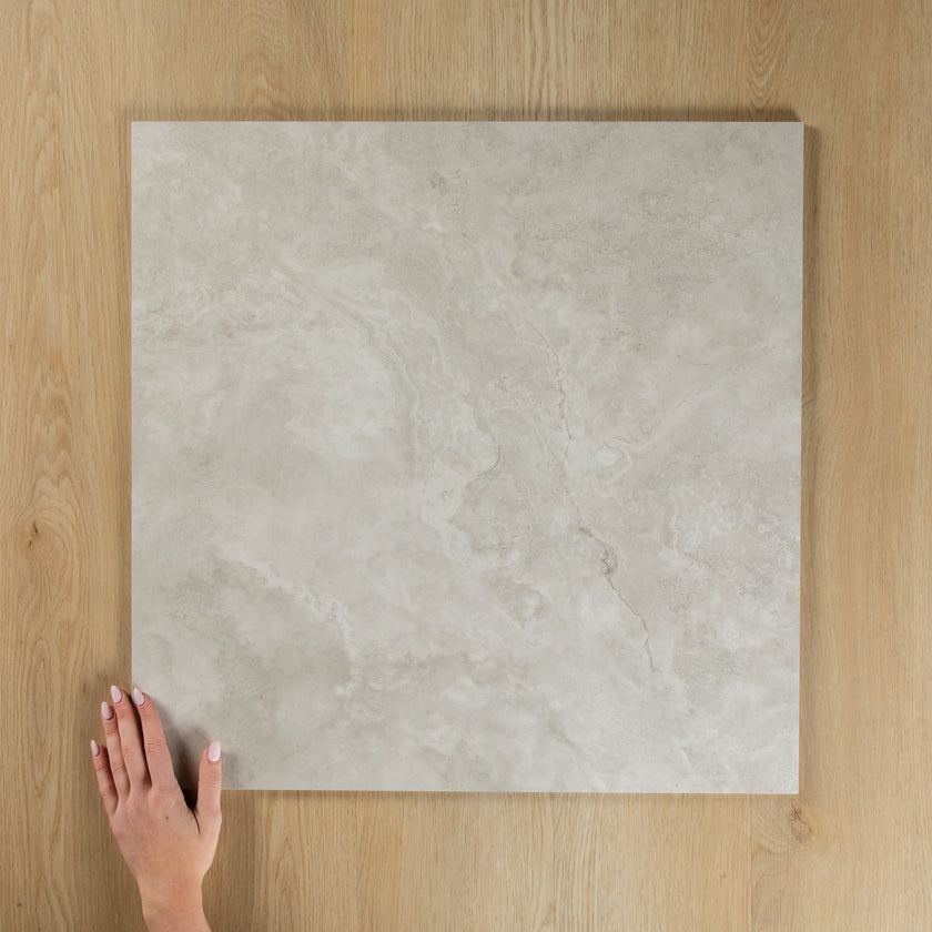 Travertine Cross Cut Silver In Out