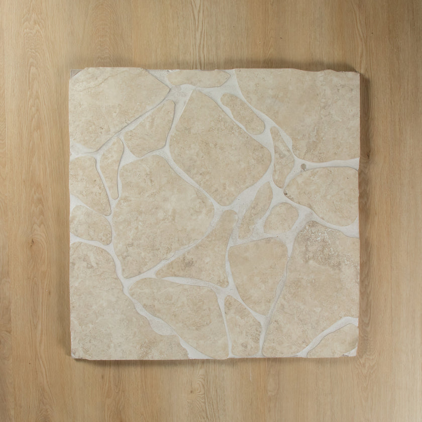 Travertine Stone Ivory Crazy Pave In Out