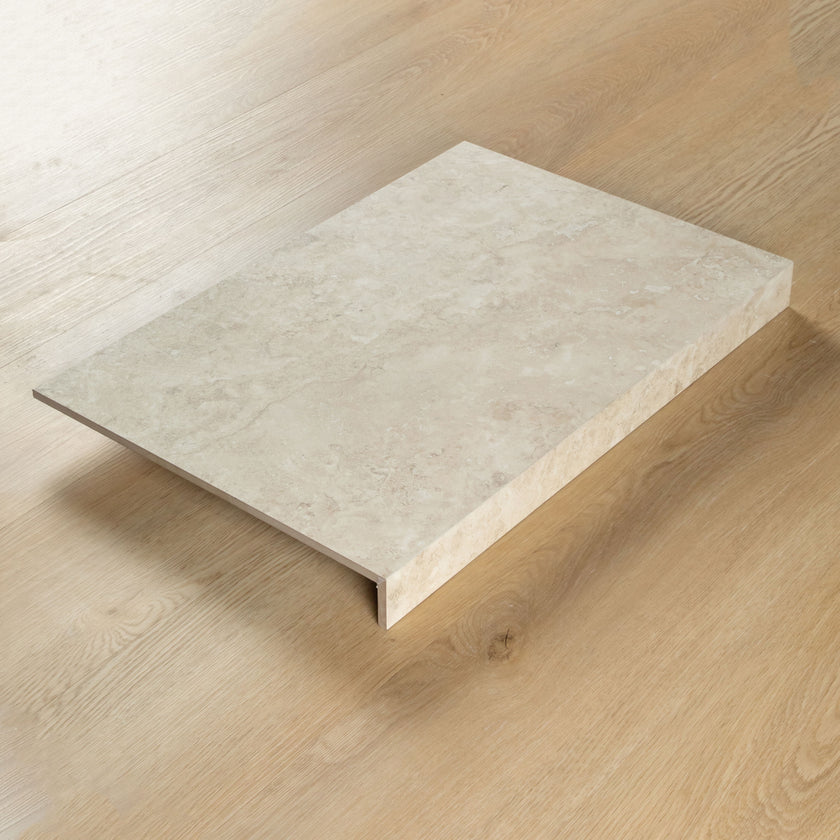 Travertine Stone Ivory Drop Face Coping