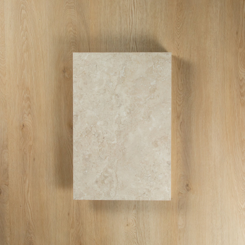 Travertine Stone Ivory Drop Face Coping