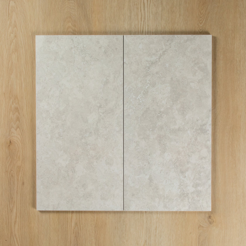 Travertine Stone Silver Lappato