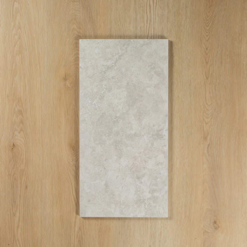 Travertine Stone Silver Lappato