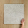Travertine Stone Silver Lappato