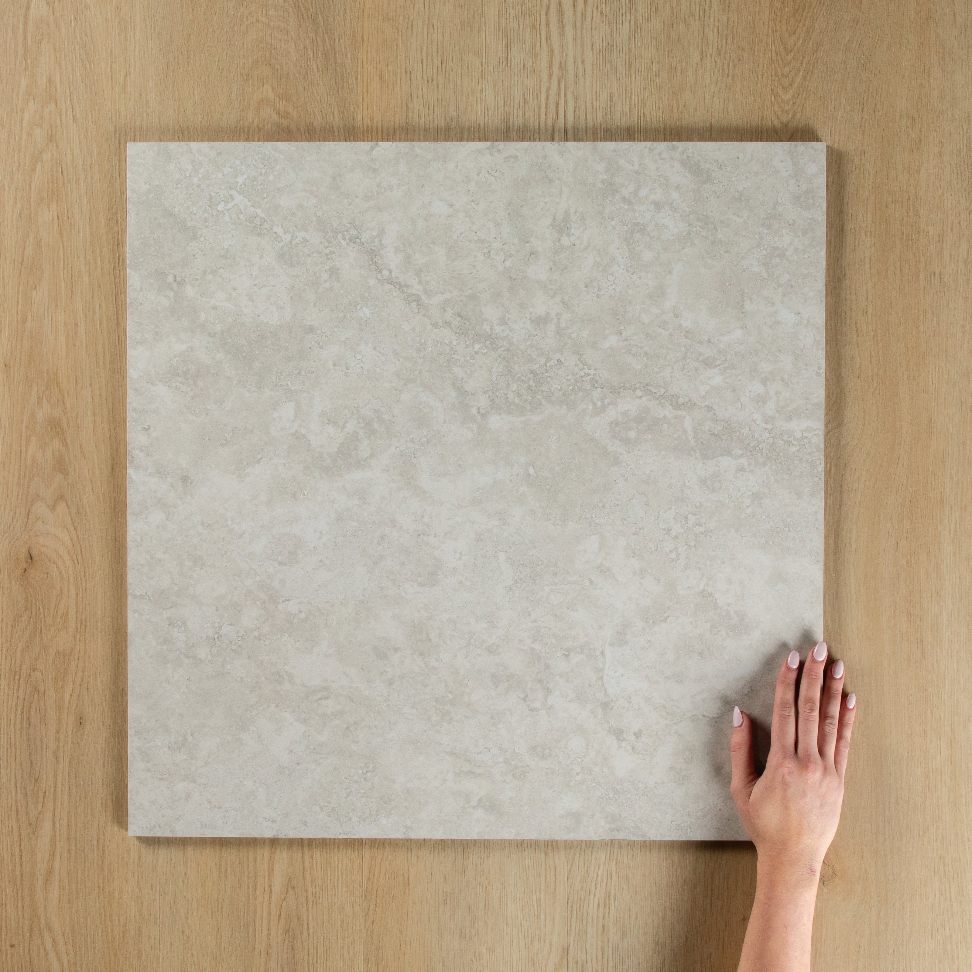Travertine Stone Silver Matte
