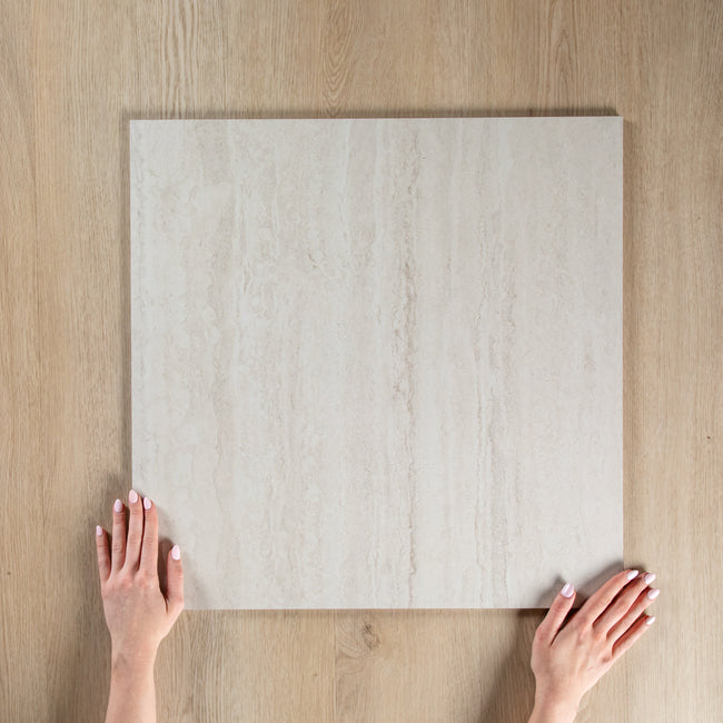 Travertine Vein Cut Cream In Out