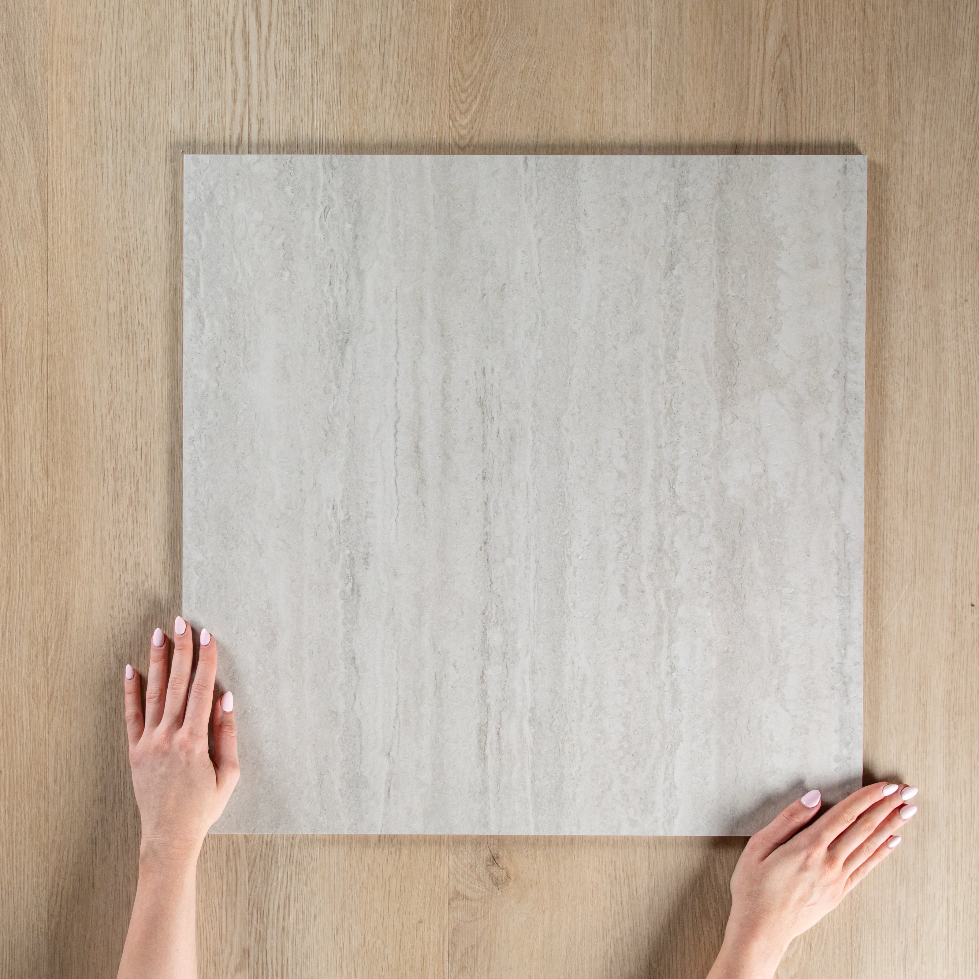 Travertine Vein Cut Silver In Out