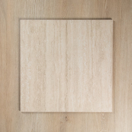 Travertine Vein Cut Dark Beige In out