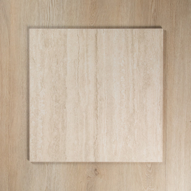 Travertine Vein Cut Dark Beige In out