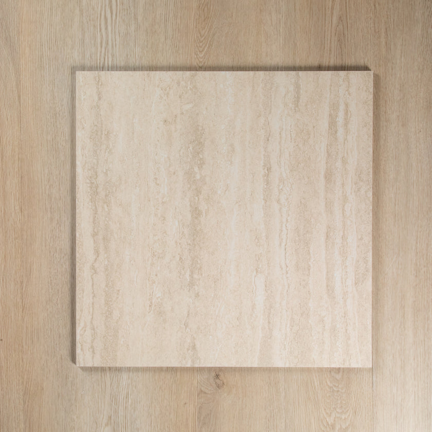 Travertine Vein Cut Dark Beige In out