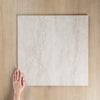 Travertine Vein Cut White Matte