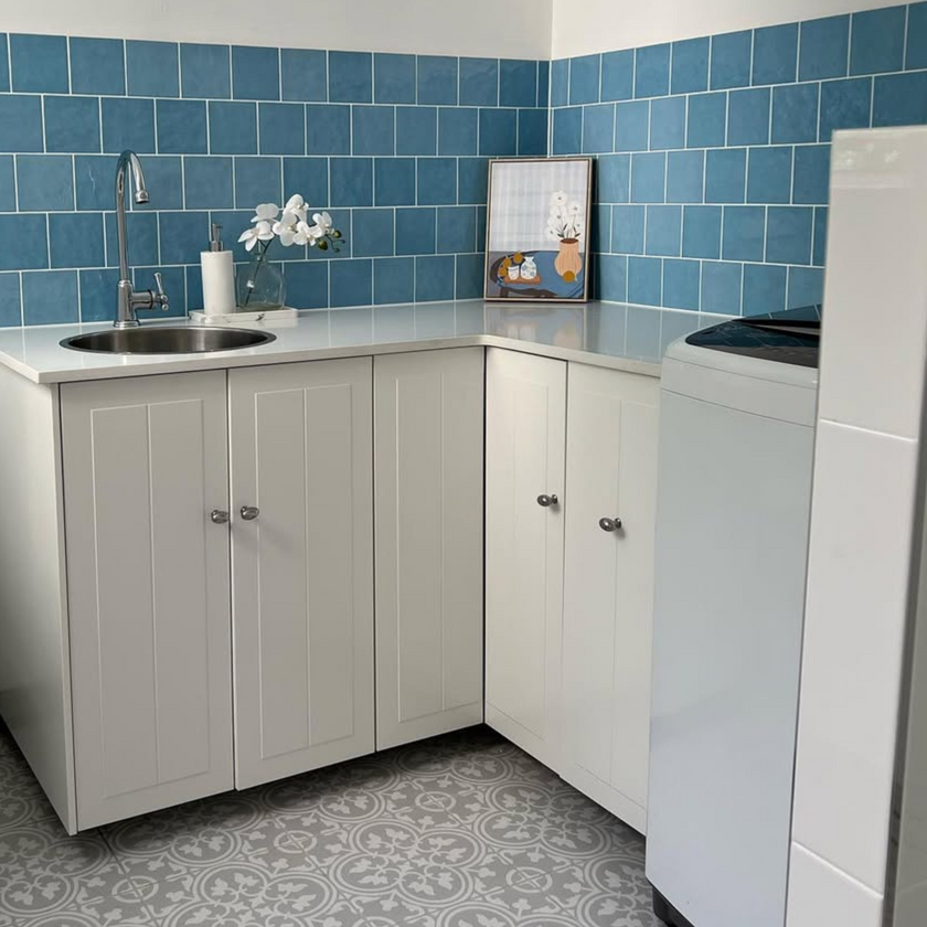 Casablanca Sky Blue Gloss Square