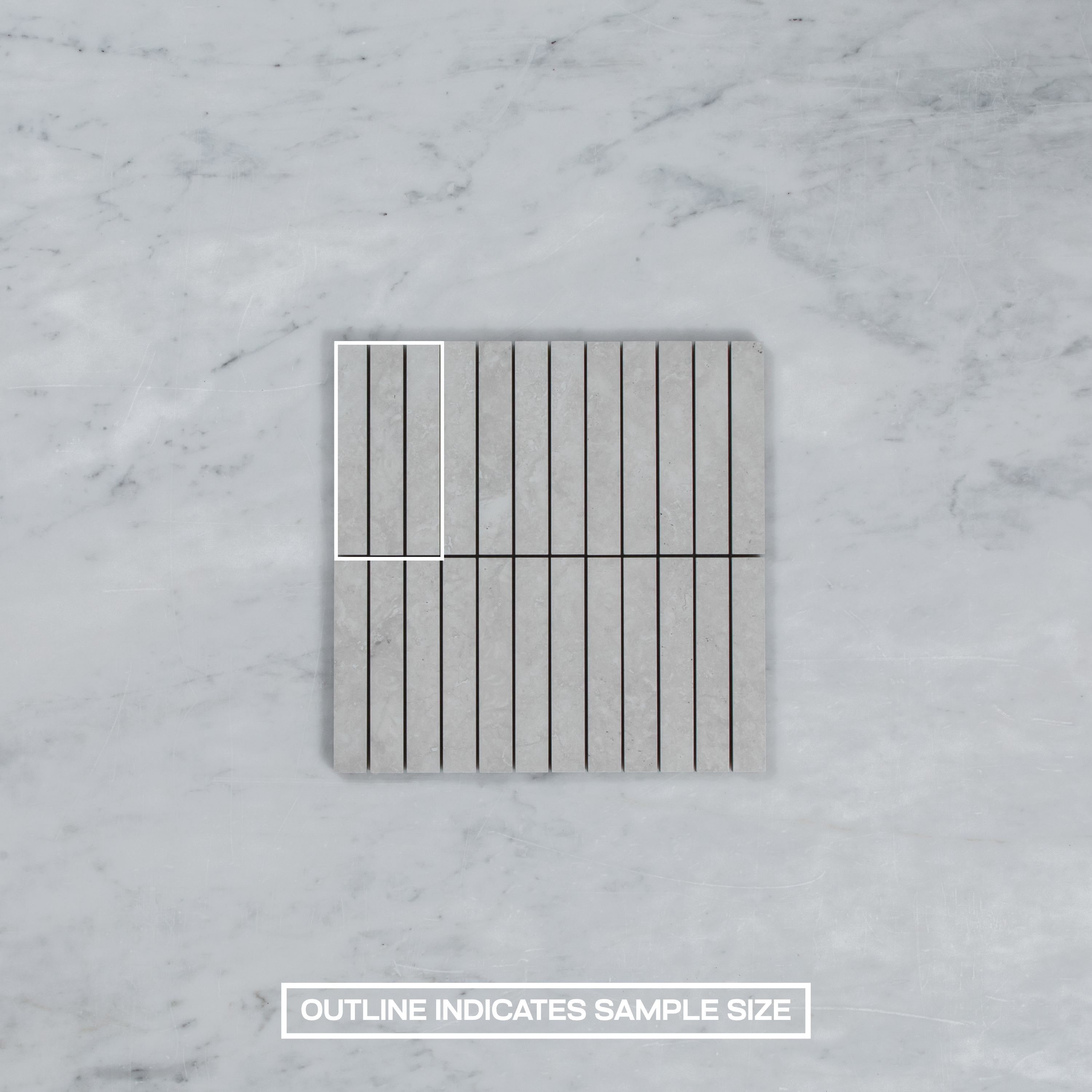 Vent Bianco Matte Finger Mosaic