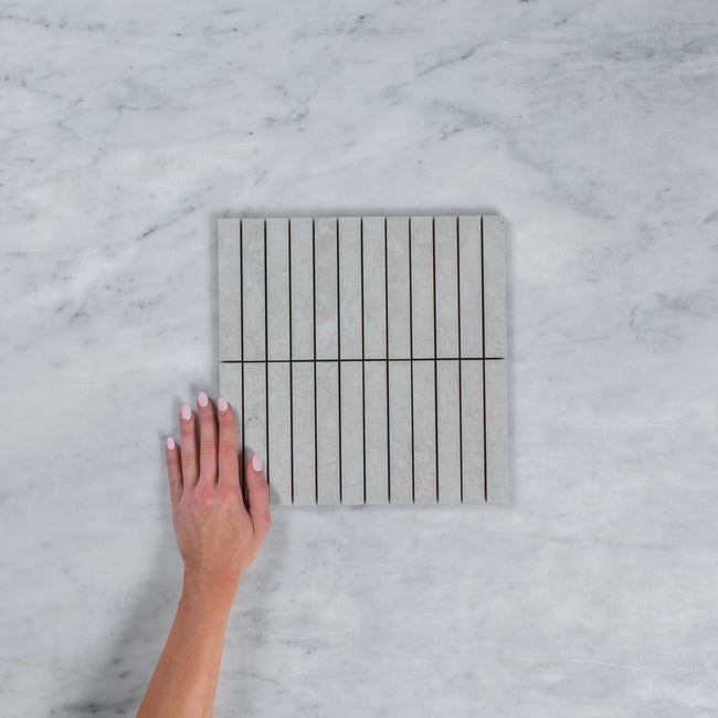 Vent Bianco Matte Finger Mosaic