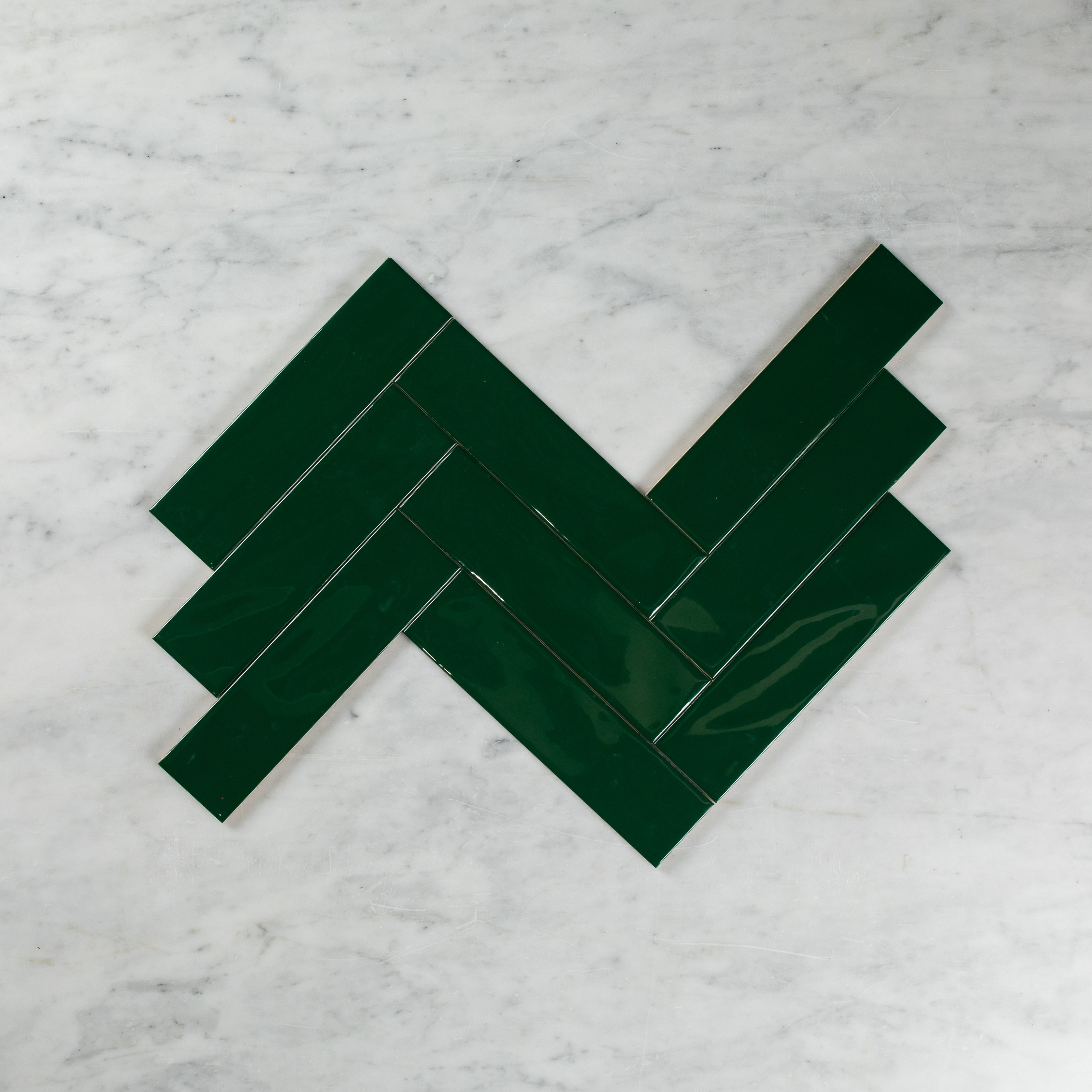Wave Stone Green Gloss Subway