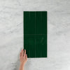 Wave Stone Green Gloss Subway