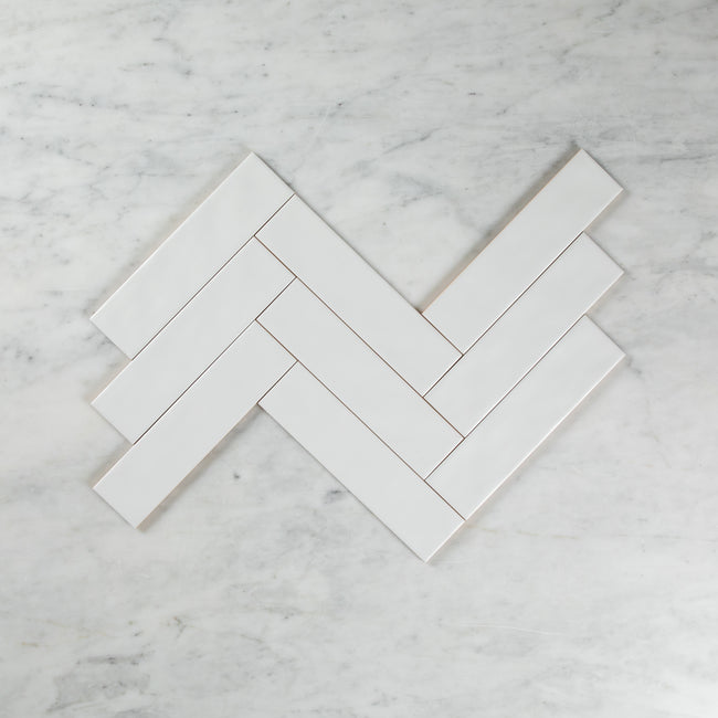 Wave White Matte Subway