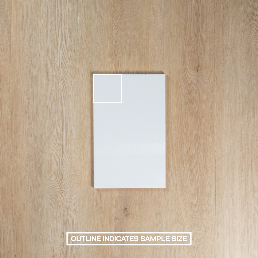 White Gloss Pressed Edge