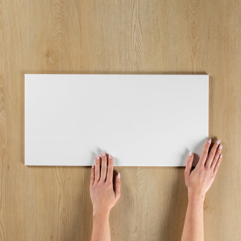 White Gloss Pressed Edge