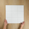 White Gloss Pressed Edge