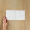 White Gloss Subway Bevelled