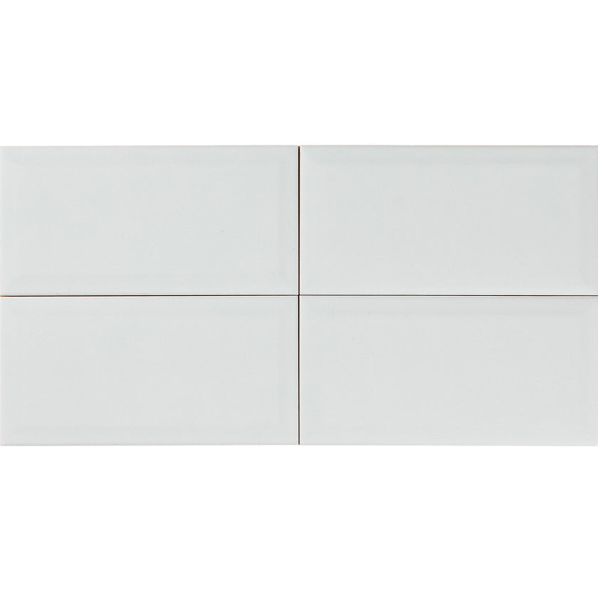 White Gloss Subway Bevelled