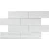 White Gloss Subway Pressed Edge