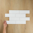 White Gloss Subway Pressed Edge