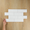 White Gloss Subway Pressed Edge