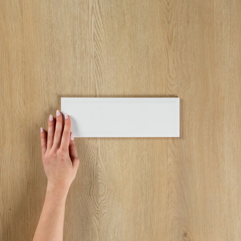 White Gloss Subway Pressed Edge