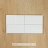 White Gloss Subway Pressed Edge