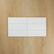 White Matte Subway Pressed Edge