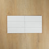 White Matte Subway Pressed Edge